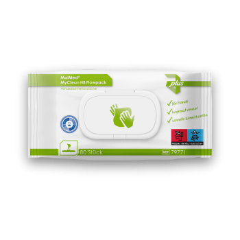 MyClean HB Händedesinfektionstücher, 80 Stk.